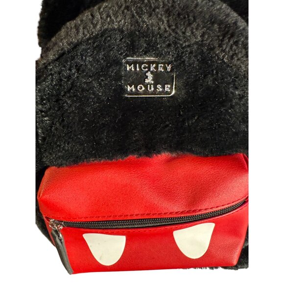 Mickey Mouse Ears Plush Mini Backpack By Bioworld - Picture 4 of 8